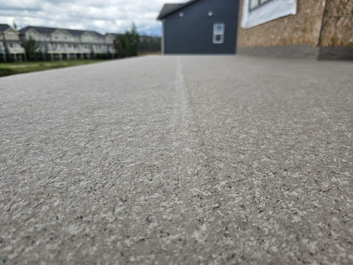 Finished granite-texture vinyl membrane deck — DJD Renovations