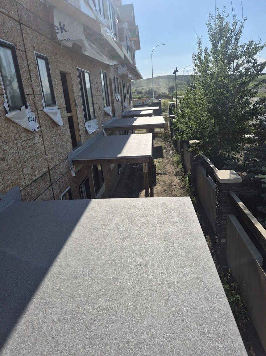 Bare plywood deck substrate roughed in — DJD Renovations