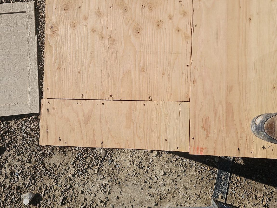 Elevated deck substrate on a new-build balcony